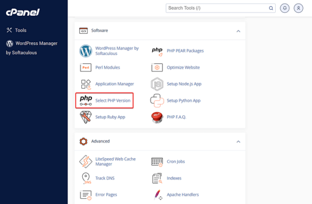 10.select-php-version-cpanel-namecheap
