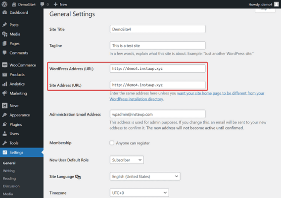 wordpress-general-settings